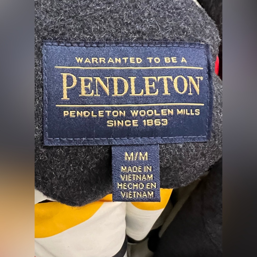 NEW Pendleton Water Resistant Cascade Wool Campbell Jacket Coat Glacier Stripe - Picture 14 of 16